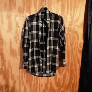 Black and blue plaid Ralph Lauren button-down